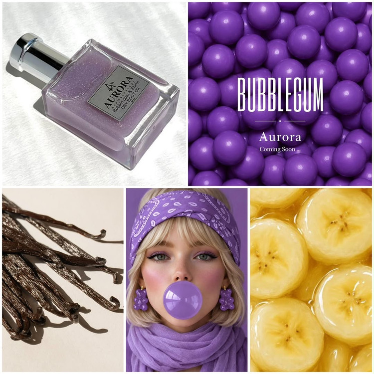 روغن خشک عطری آرورا با رایحه آدامس بادکنکی